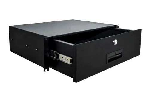 3RU Lockable Drawer, 350mm deep to suit 600mm deep Racks