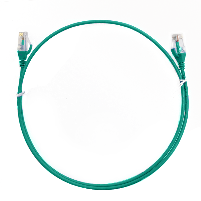 0.25m CAT6 Ultra Thin LSZH Ethernet Network Cable | Green