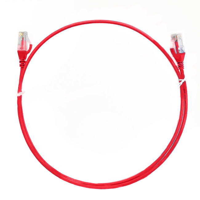 4m CAT6 Ultra Thin LSZH Ethernet Network Cable | Red