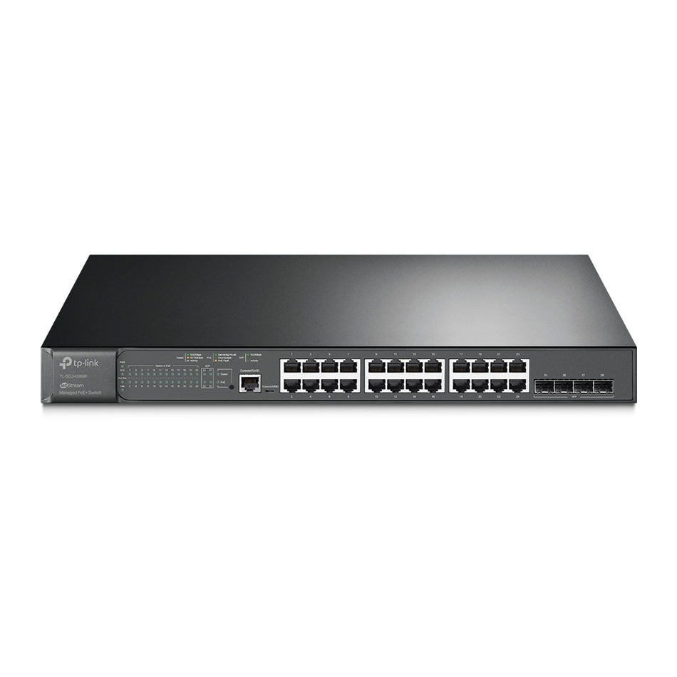 TP-Link JetStream TL-SG3428MP 28-Port Gigabit L2 Managed PoE+ Switch with SFP