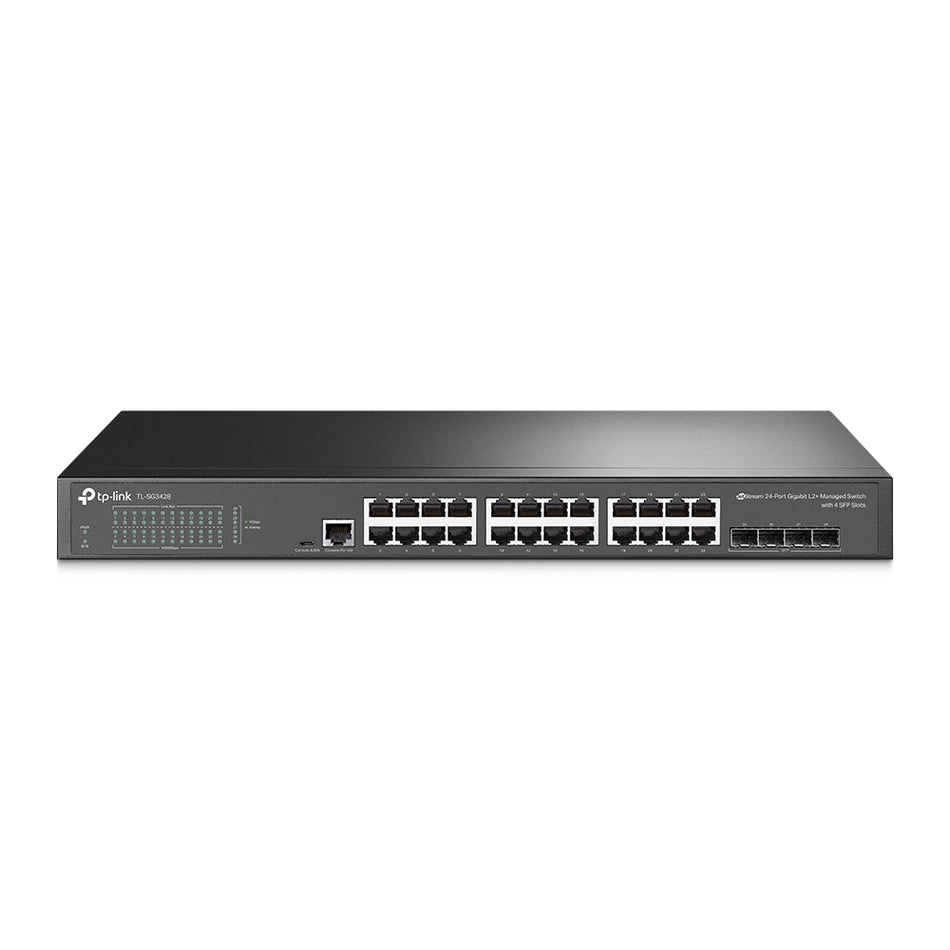 TP-Link TL-SG3428 | JetStream 24 port Gigabit L2+ Managed Switch with 4 SFP Slots