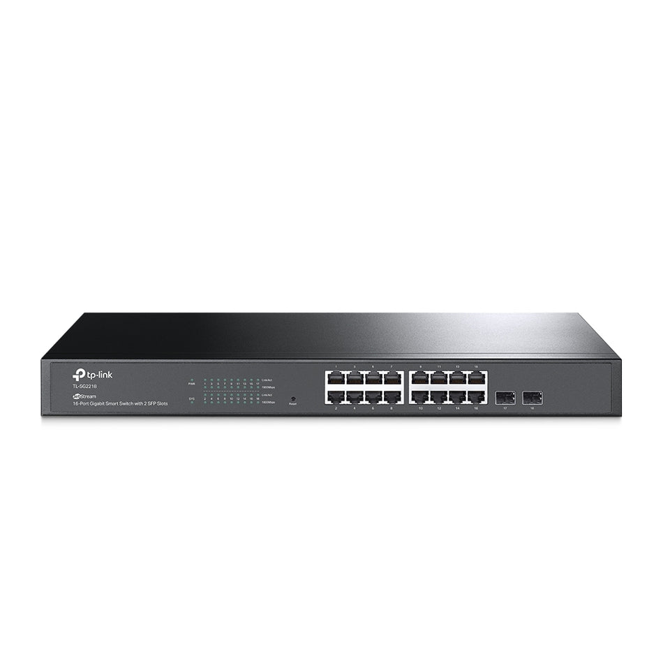 TP-Link TL-SG2218 | JetStream 16 port Gigabit Smart Switch with 2 Gigabit SFP Slots