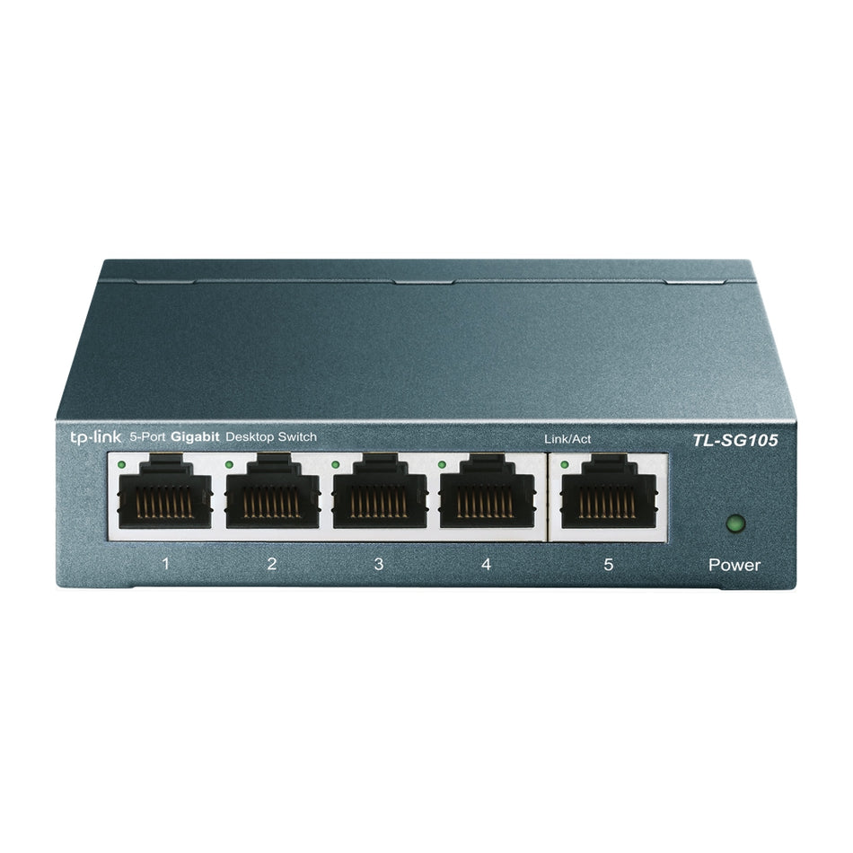 TP-Link TL-SG105 | 5 port Gigabit Desktop Switch | Desktop Steel Case