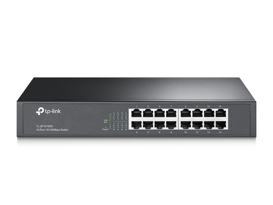 TP-Link TL-SF1016DS | 16-Port 10/100Mbps Desktop/Rackmount Switch