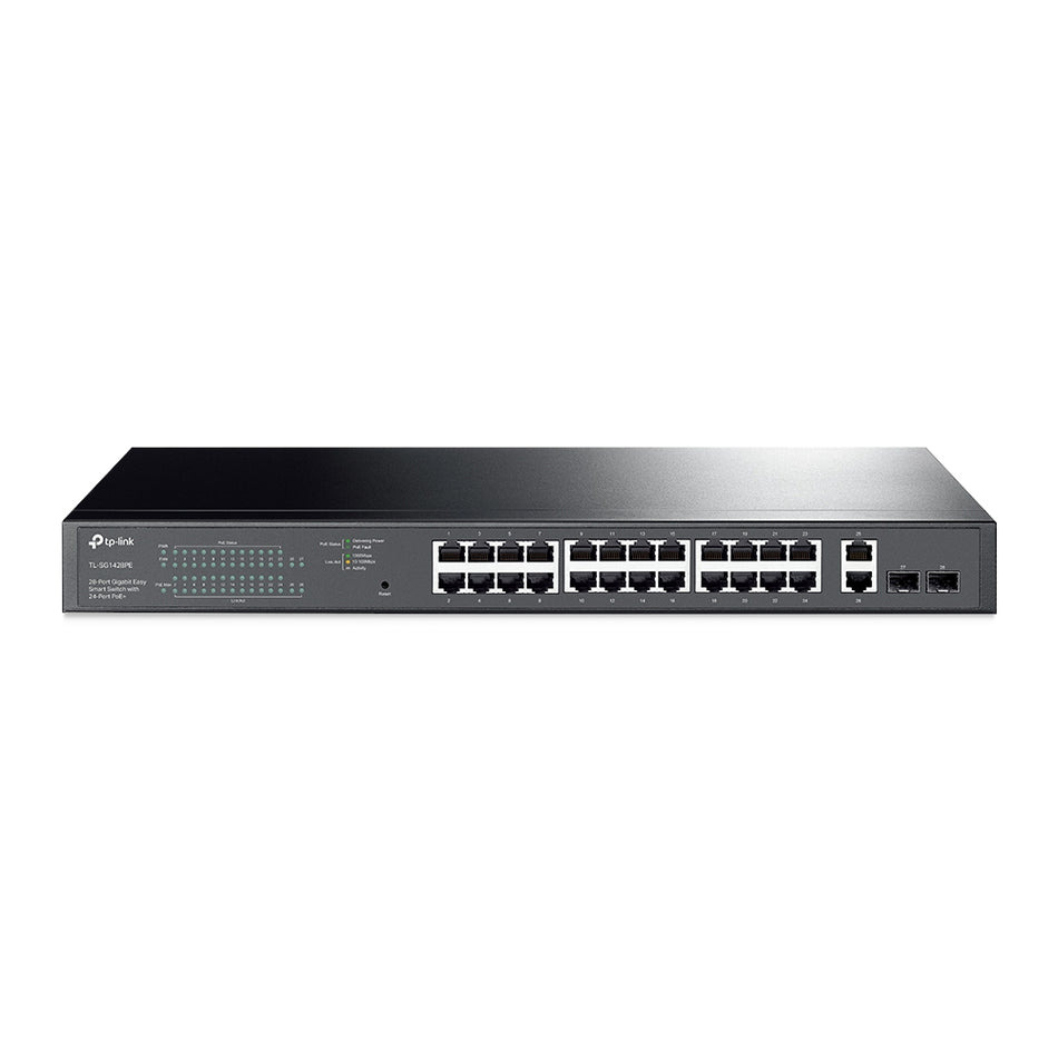 TP-Link TL-SG1428PE | 28 port Gigabit Easy Smart Switch with 24 port PoE+