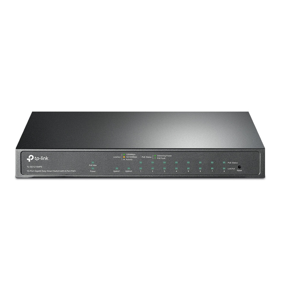 TP-Link TL-SG1210MPE |10 Port Gigabit Easy Smart Switch with 8 port PoE+