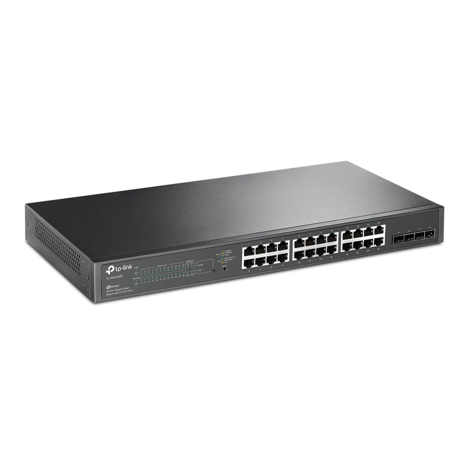 TP-Link TL-SG2428P | JetStream 28-Port Gigabit Smart Switch with 24-Port PoE+