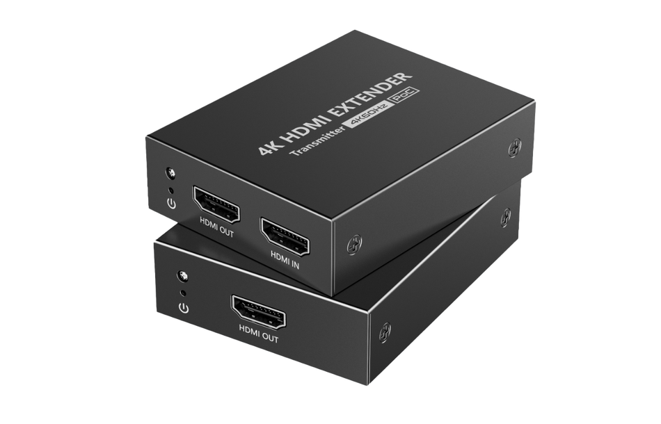 HDMI® Extender 4K@ 60Hz Support | IR Passback with HDMI Loop Through and PoC | Up to 50m