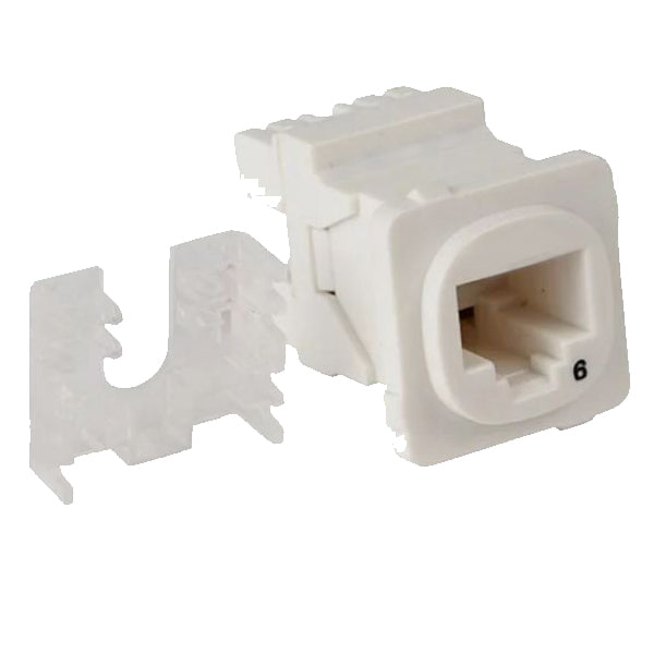 Australian Style CAT6 RJ45 Jack Universal Termination | 10 Pack White