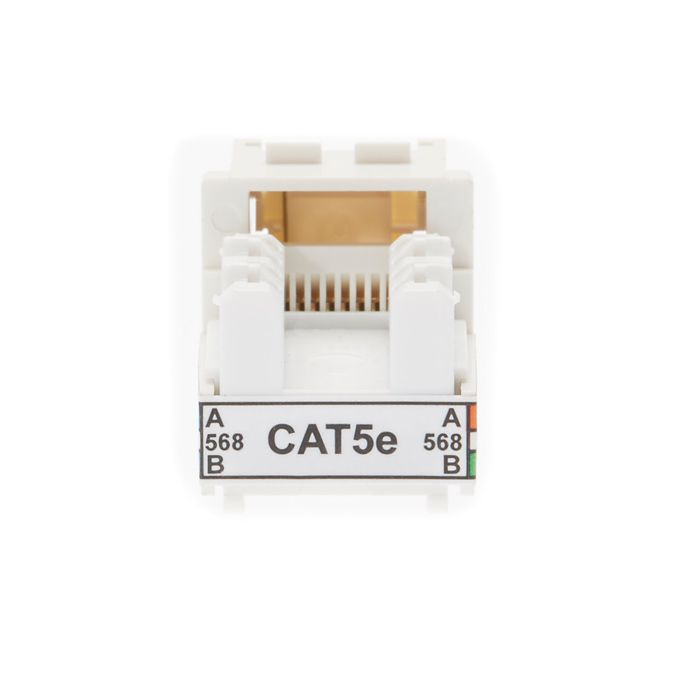 Cat 5E Keystone RJ45 Jack for 110 Face Plate | Pack of 10