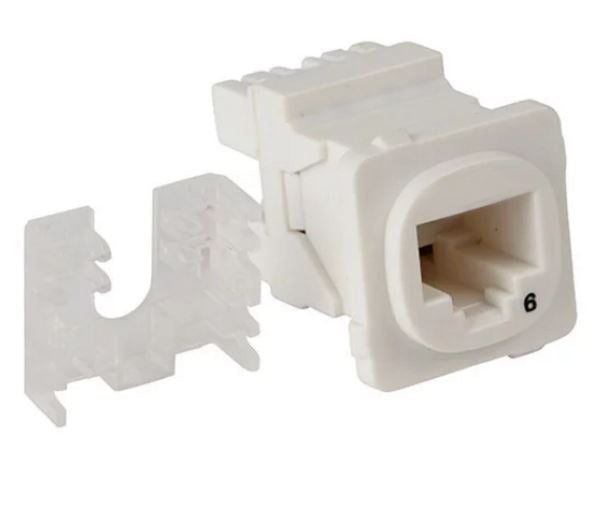 Australian Style CAT6 RJ45 Jack Universal Termination | 50 Pack White