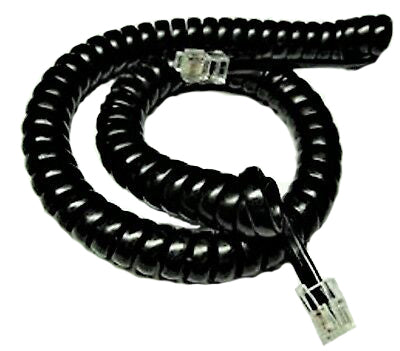 3m Handset Curly Cord | 4P4C BLACK