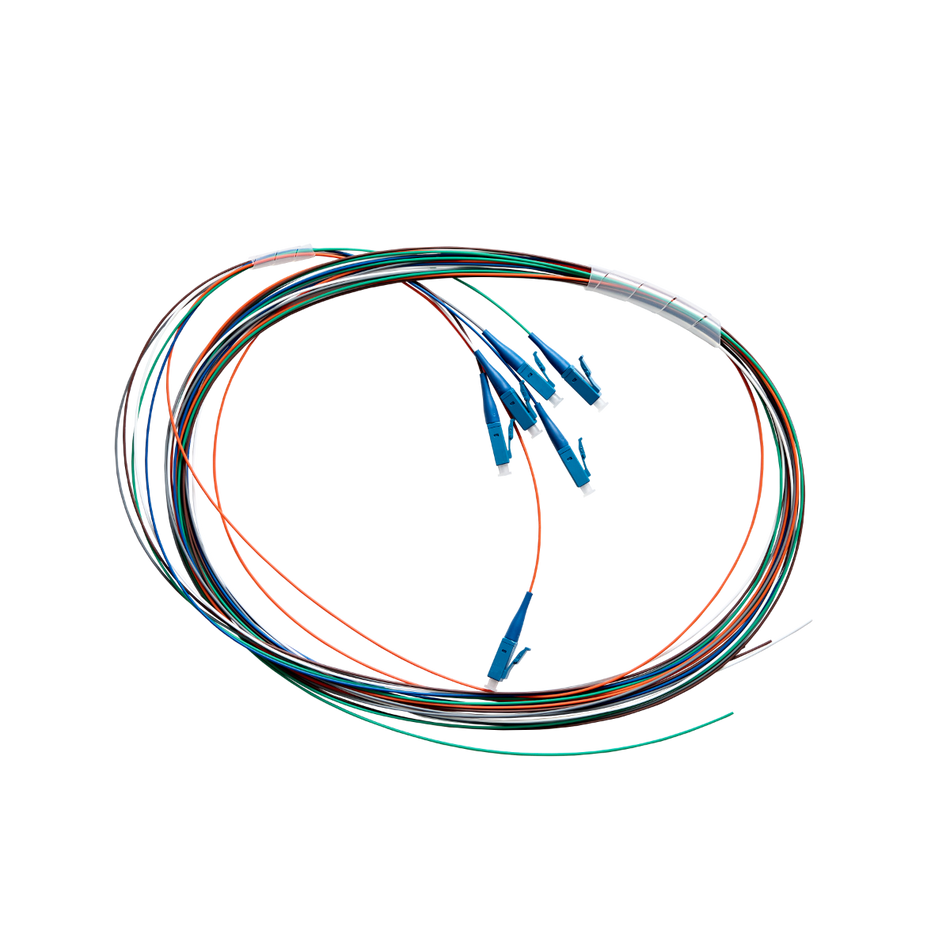 Fibre Pigtail LC OS1 / OS2 Singlemode 2m - 6 Pack Rainbow