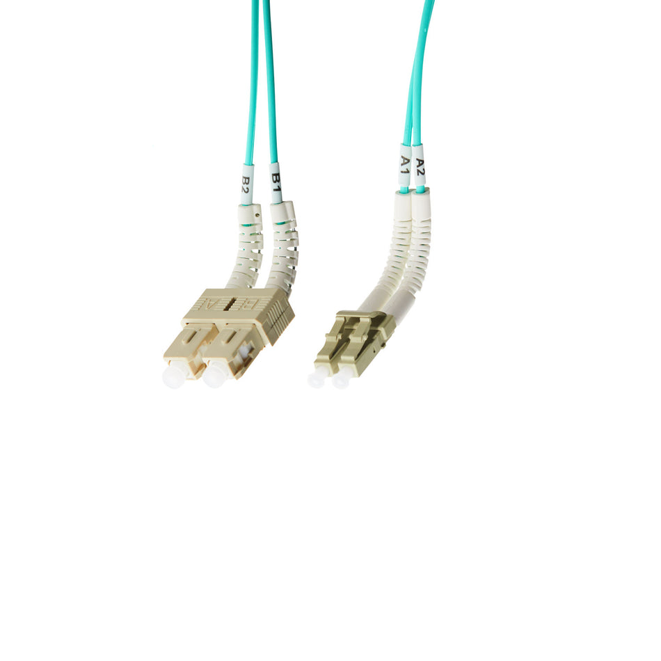 3m LC-SC Flexi Boot OM4 Multimode Fibre Optic Duplex Patch Leads