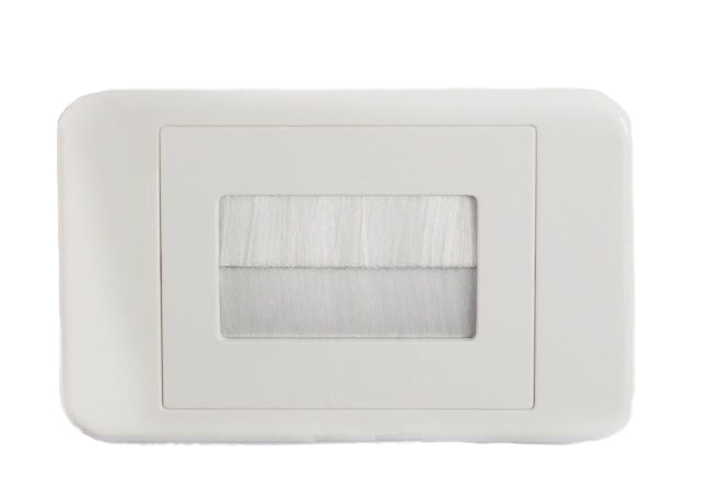 Brush Wall Plate -  White