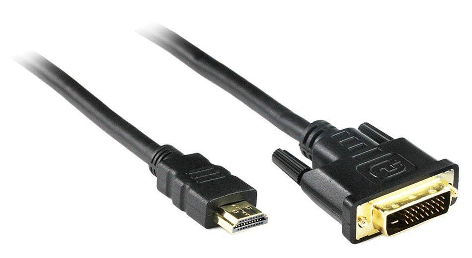 0.5m HDMI® Male to DVI-D Dual Link Male