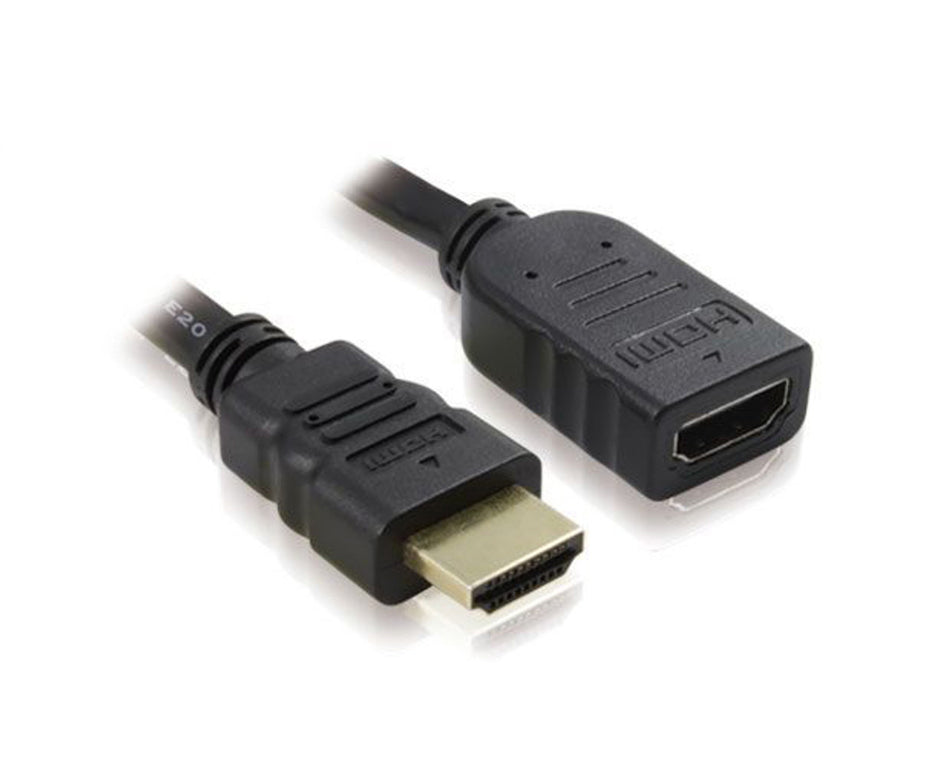 2m Premium High Speed HDMI® Extension cable M-F | Supports 4K@60Hz as specified in HDMI 2.0