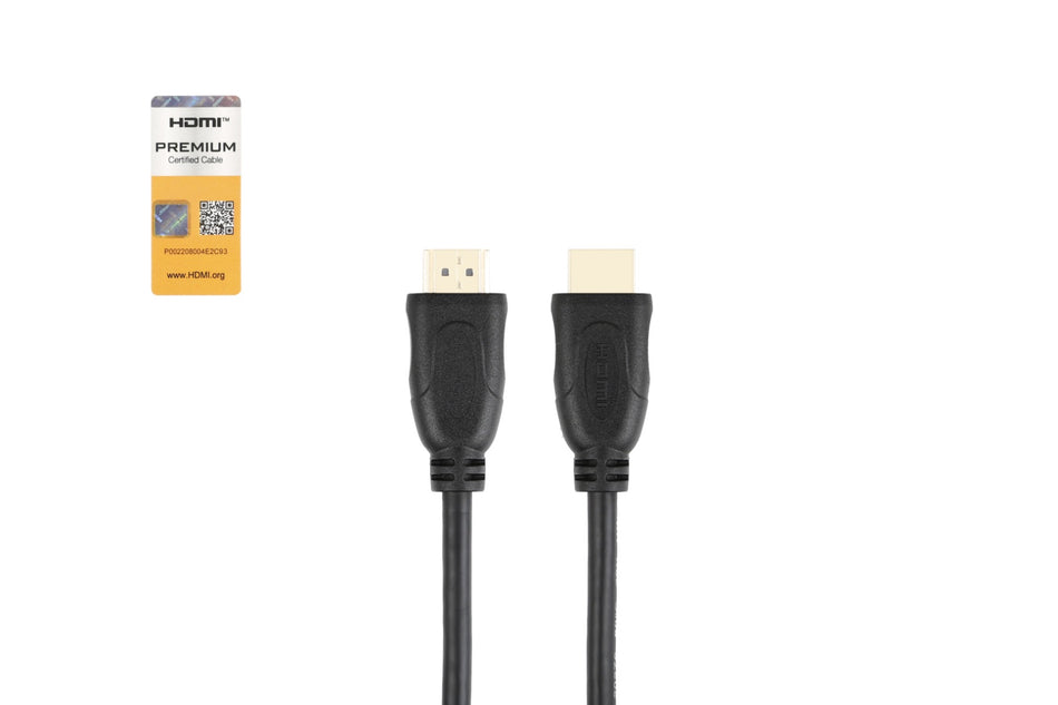 1m Premium Certified High Speed HDMI® Cable with Ethernet | Supports 4K@60Hz as specified in HDMI 2.0