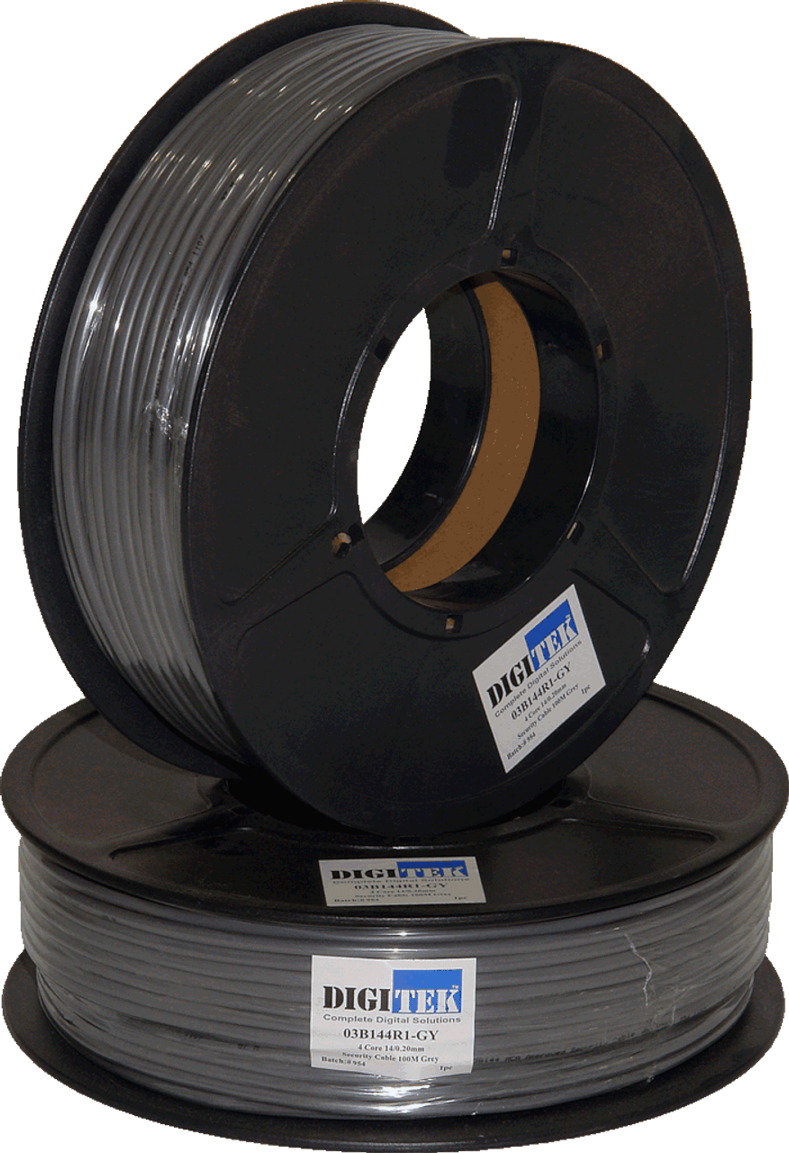 Digitek 4 Core 14 Strand/0.20mm 100m Reel - Grey