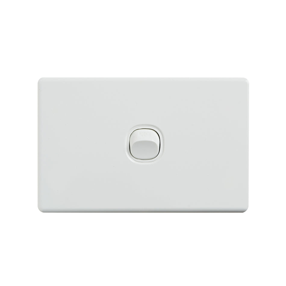 4C | Elegant Wall Switch 1 Gang 250V 16A | Horizontal