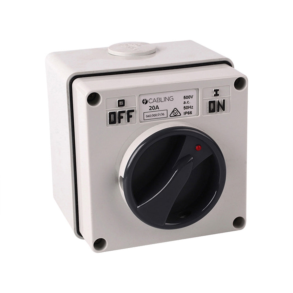 4C | Surface Switch IP66 2Pole 500V 20A