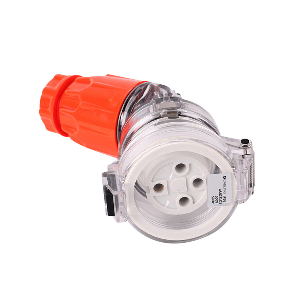 4C | Angle Extension Socket  IP66 500V 4Pin 32A