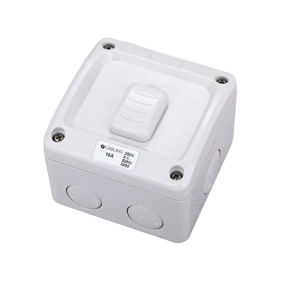 4C | Weatherproof Single Switch 1 Pole 2Way IP66 250V 16A