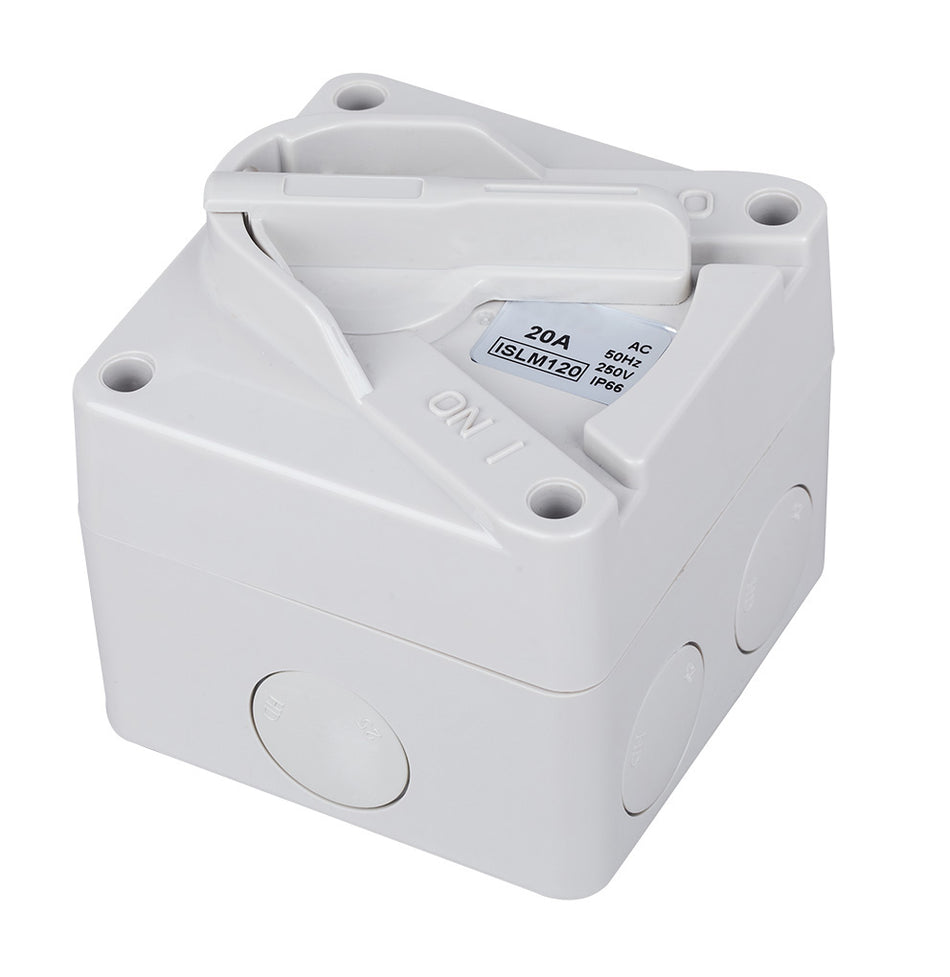 4C | Weatherproof Switch 2 Pole IP66 250V 20A