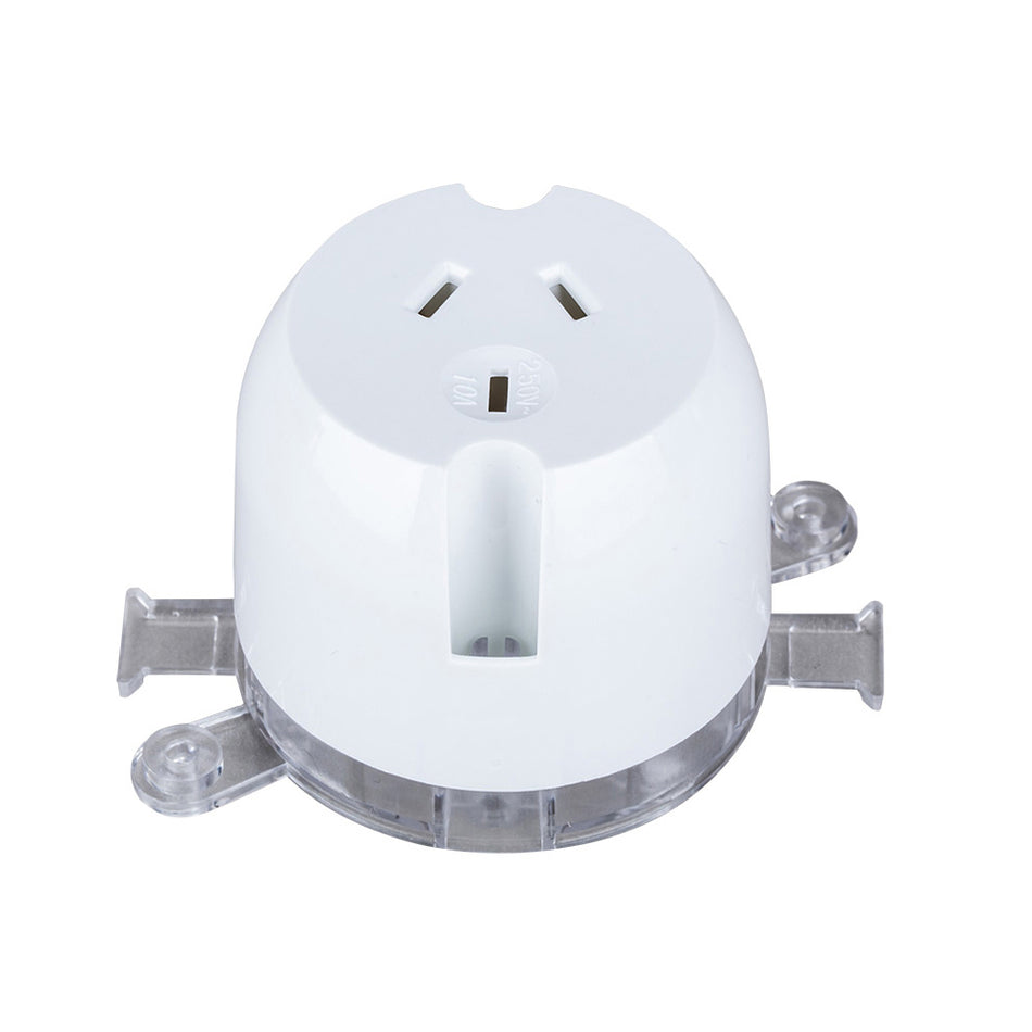 4C | Single Surface Socket 10A - White