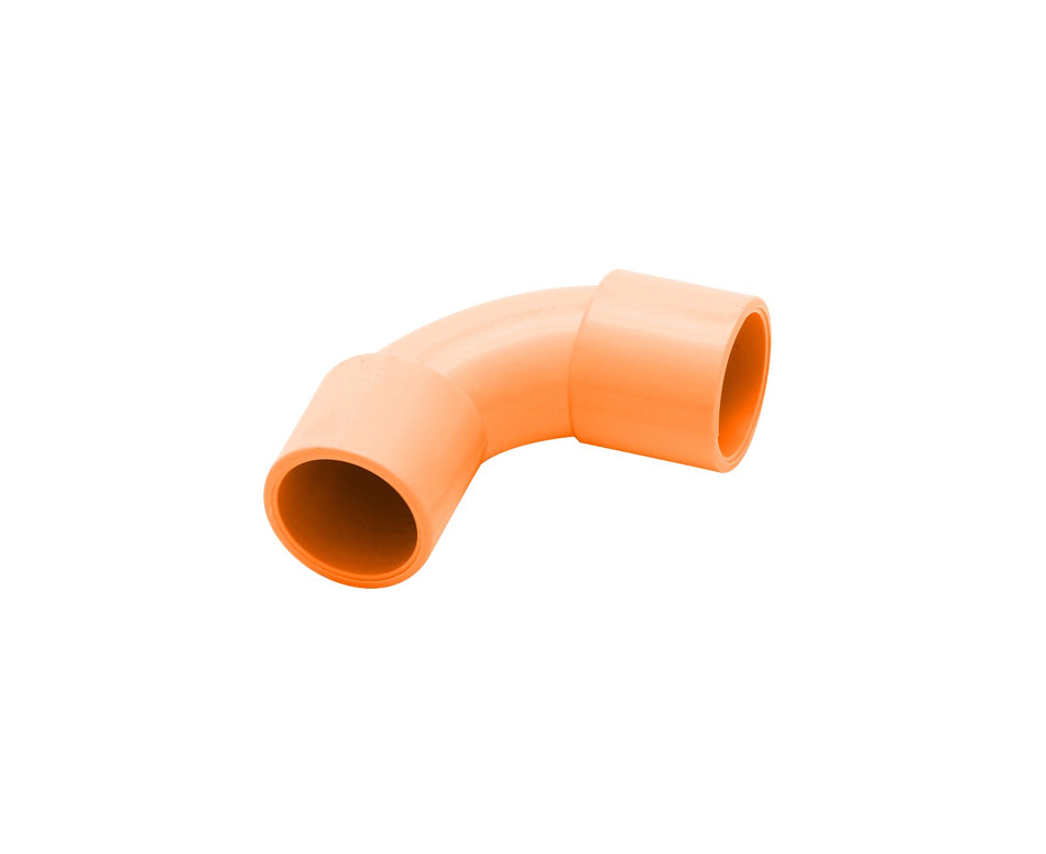 4C | Solid Elbow Orange 20mm - 20 Pack