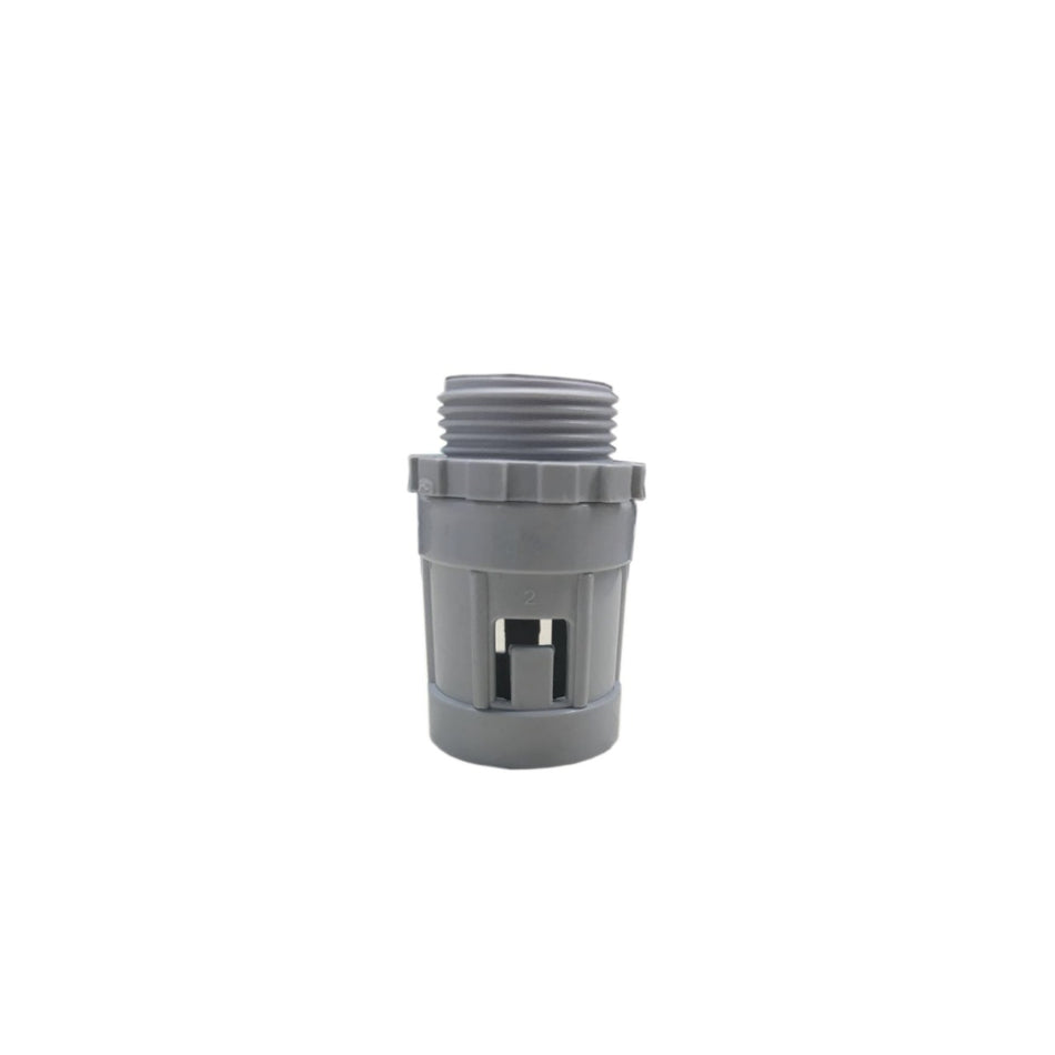 4C | Corrugated to Screw Adaptor Grey 25mm - 50 Pack