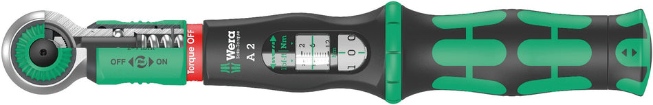 WERA Safe-Torque A 2 torque wrench with 1/4" hexagon drive, 2-12 Nm