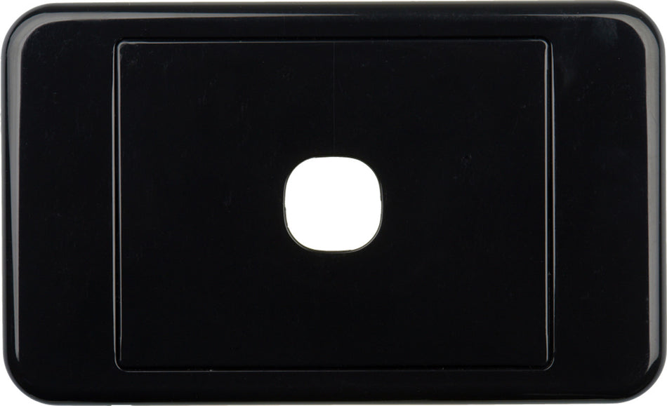 Digitek 1 Gang Wallplate (No Mech) - Black