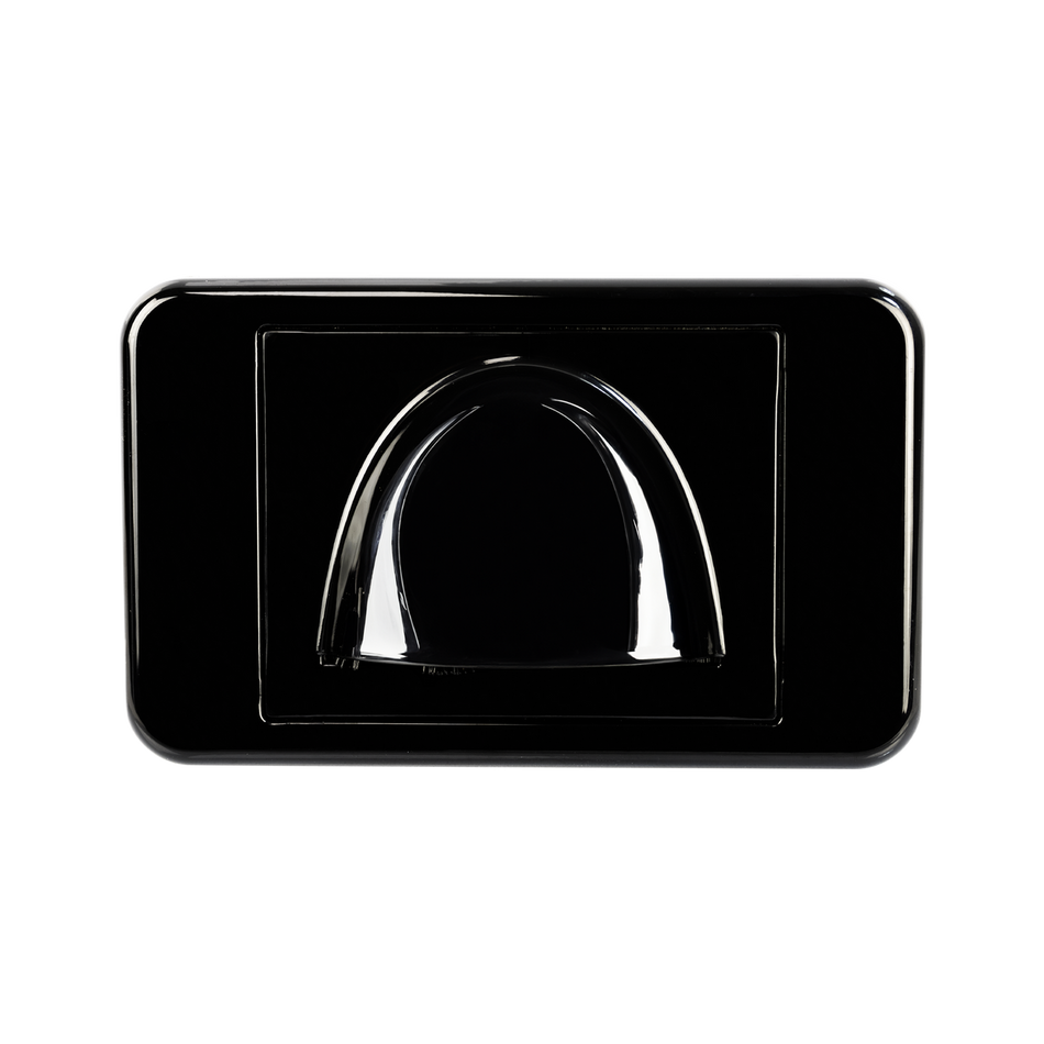 Digitek Media Style Wall Plate (Slim Bullnose) - Black