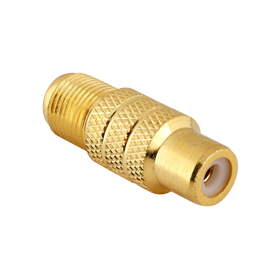 Digitek RCA Female to F Type Female Adaptor - Gold