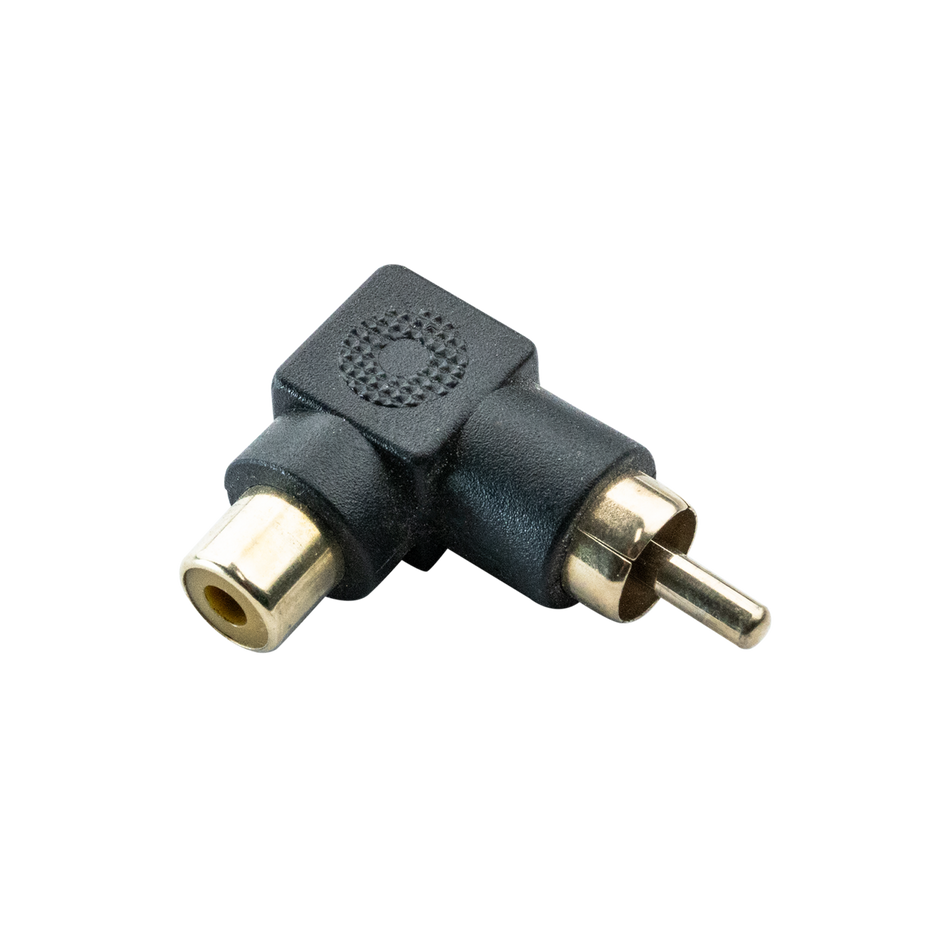 Digitek RCA Male to RCA Female Right Angle Adaptor