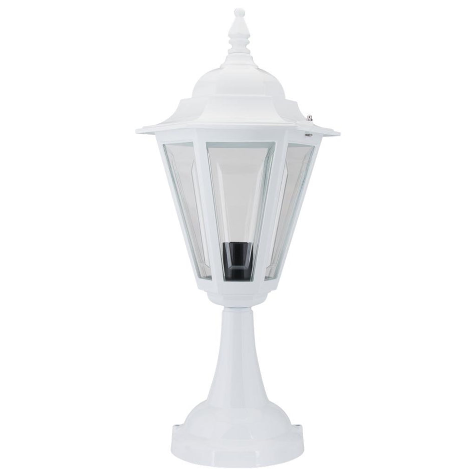 Turin Pillar Mount Light White