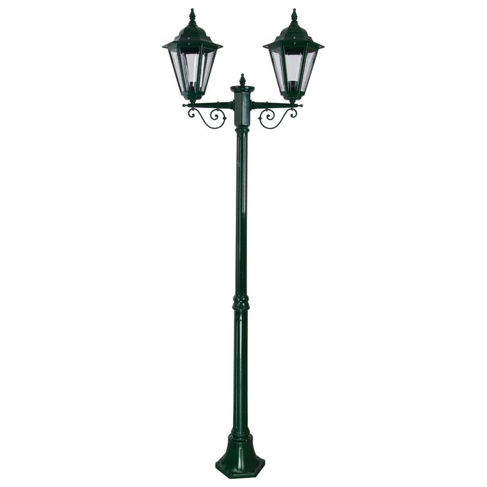 Turin Twin Head Medium Post Light Green