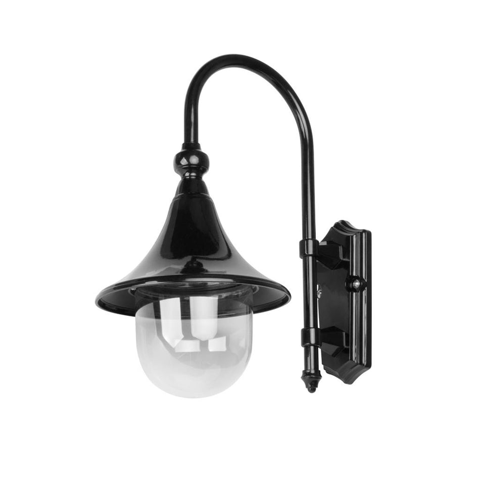 Monaco Downward Wall Light Black