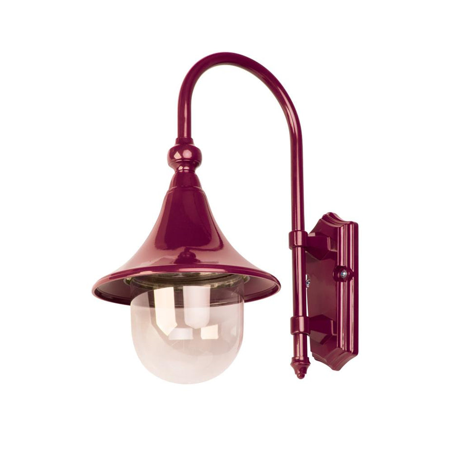 Monaco Downward Wall Light Burgundy