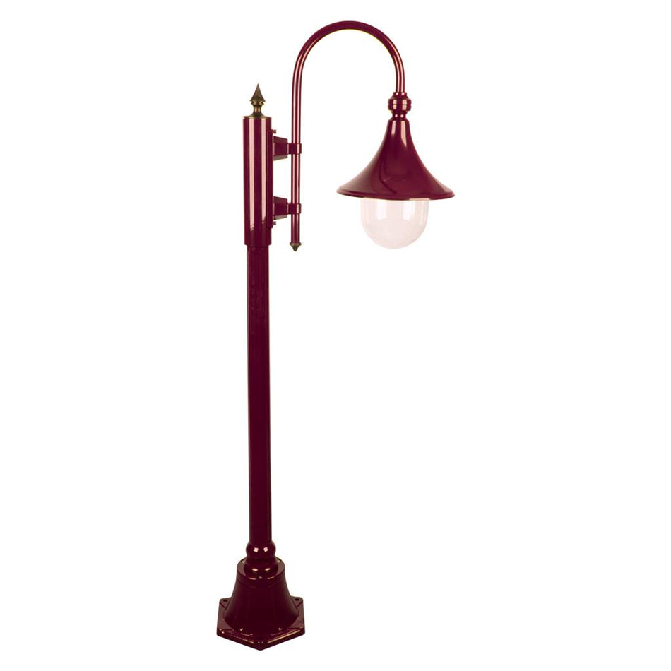 Monaco Single Head Short Post Light Burgundy