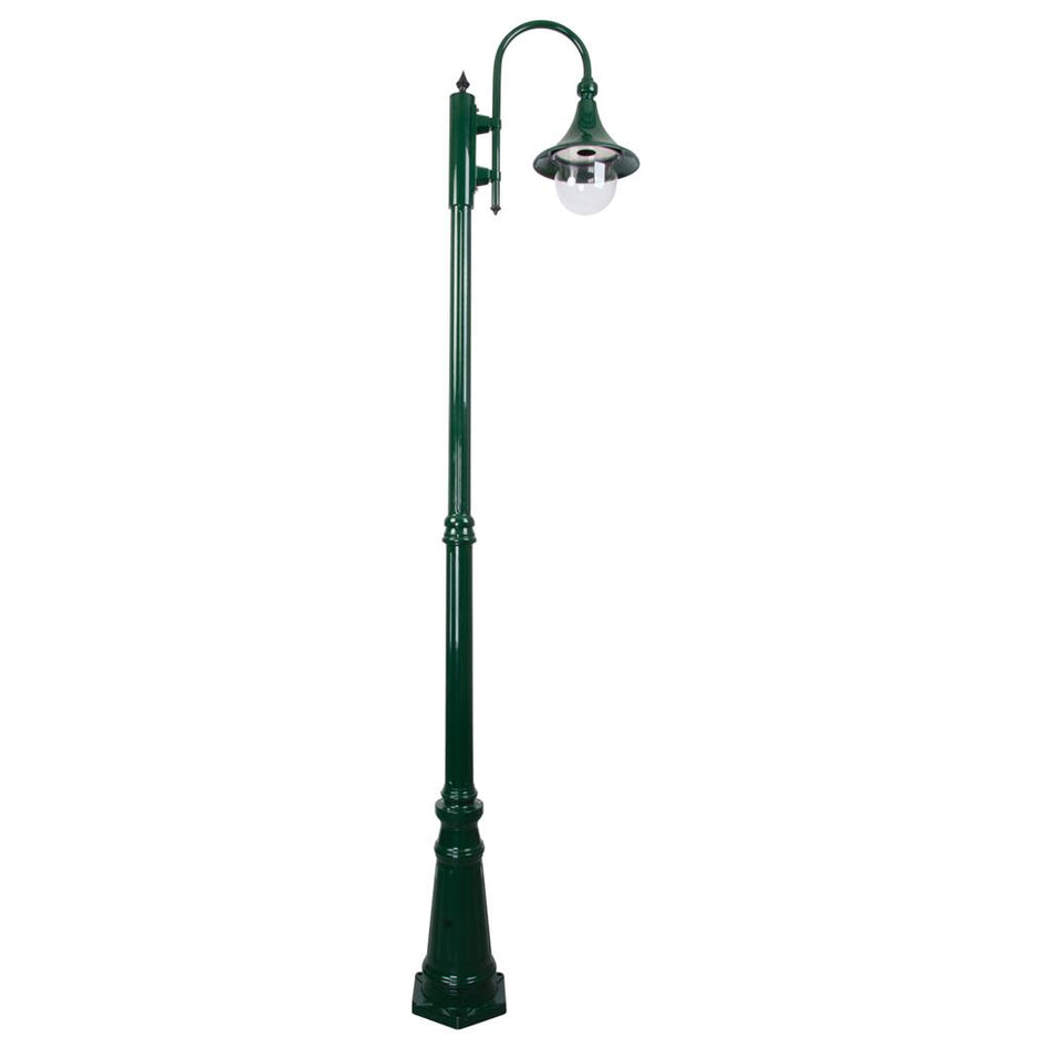 Monaco Single Head Tall Post Light Green