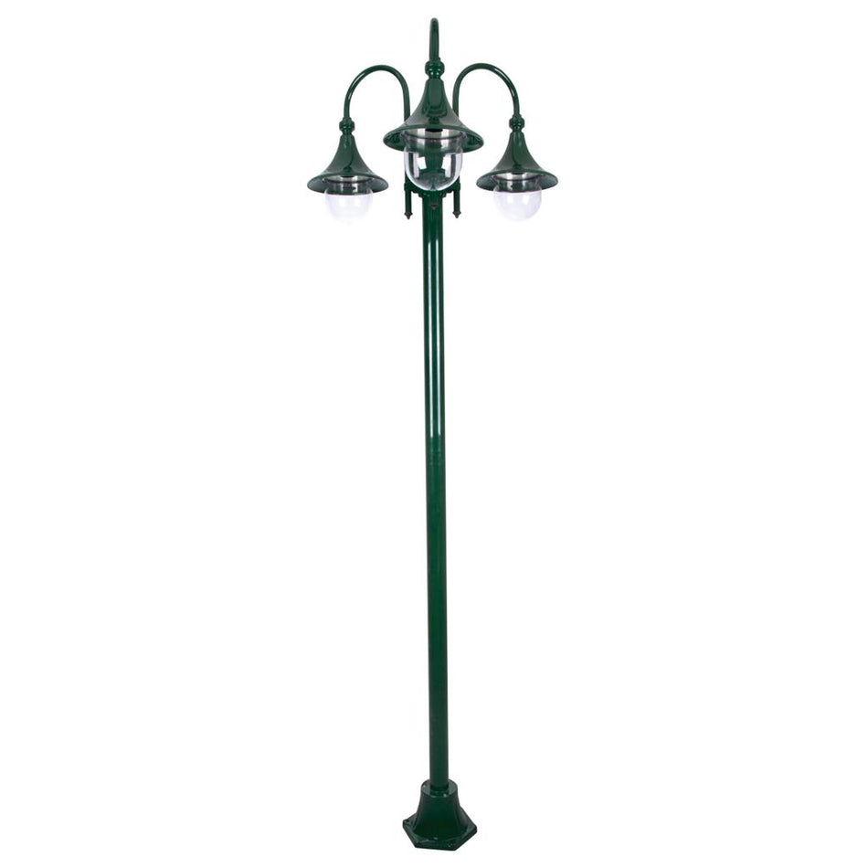 Monaco Triple Head Tall Plain Post Light Green