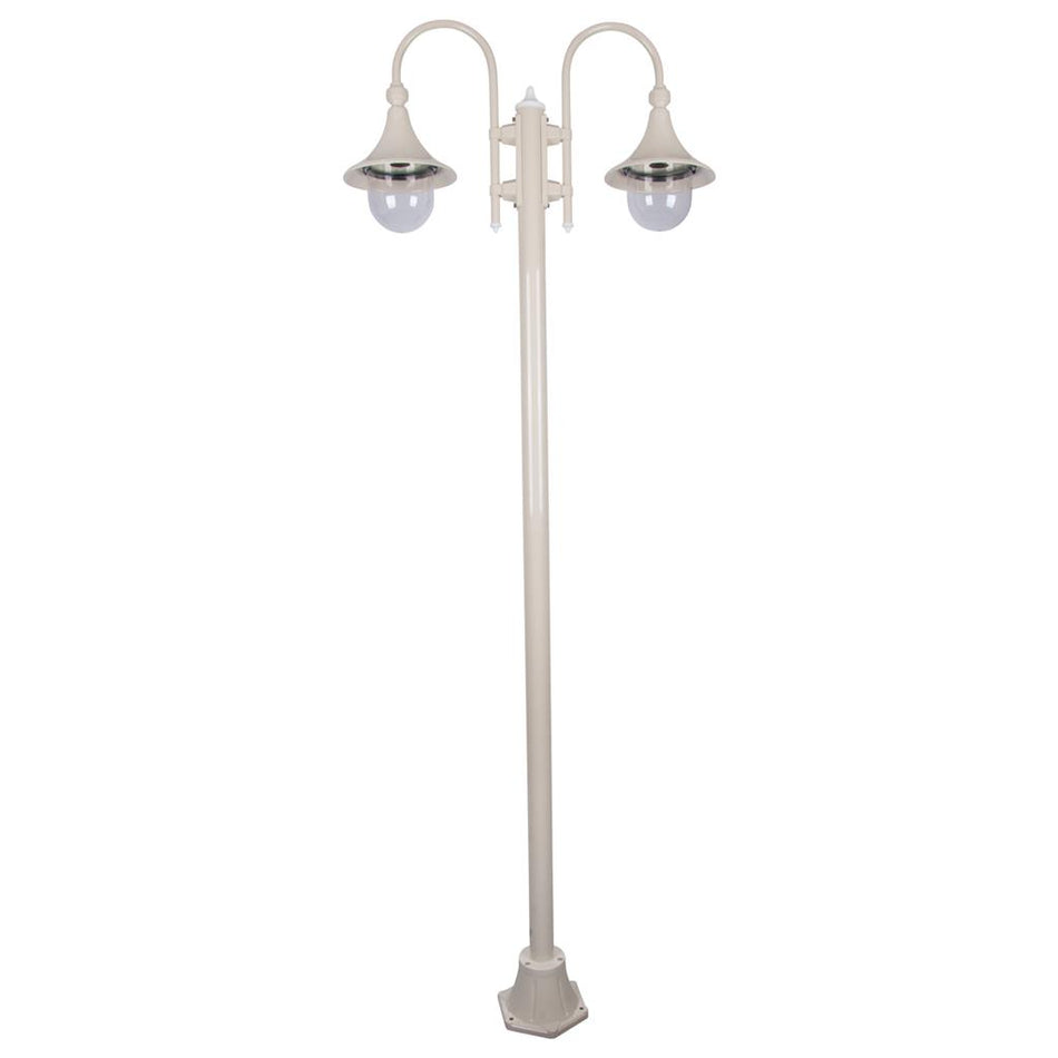 Monaco Twin Head Plain Post Light Beige