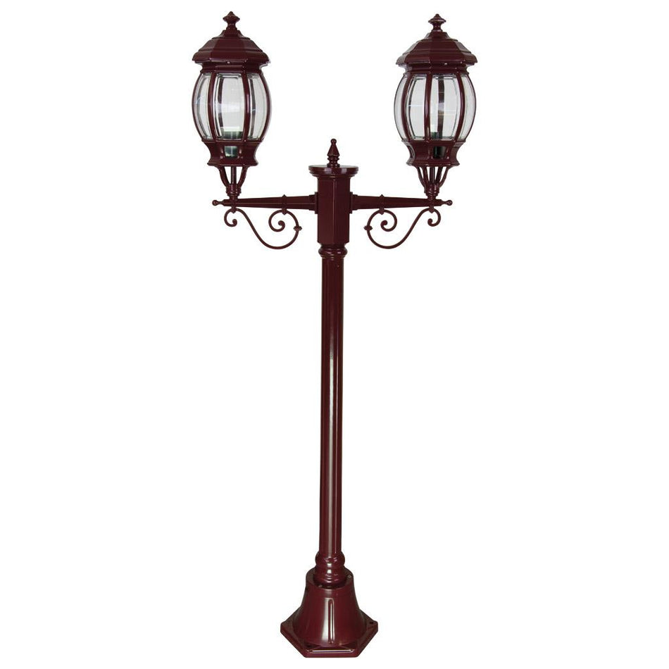 Vienna Twin Head Short Post Light Burgundy