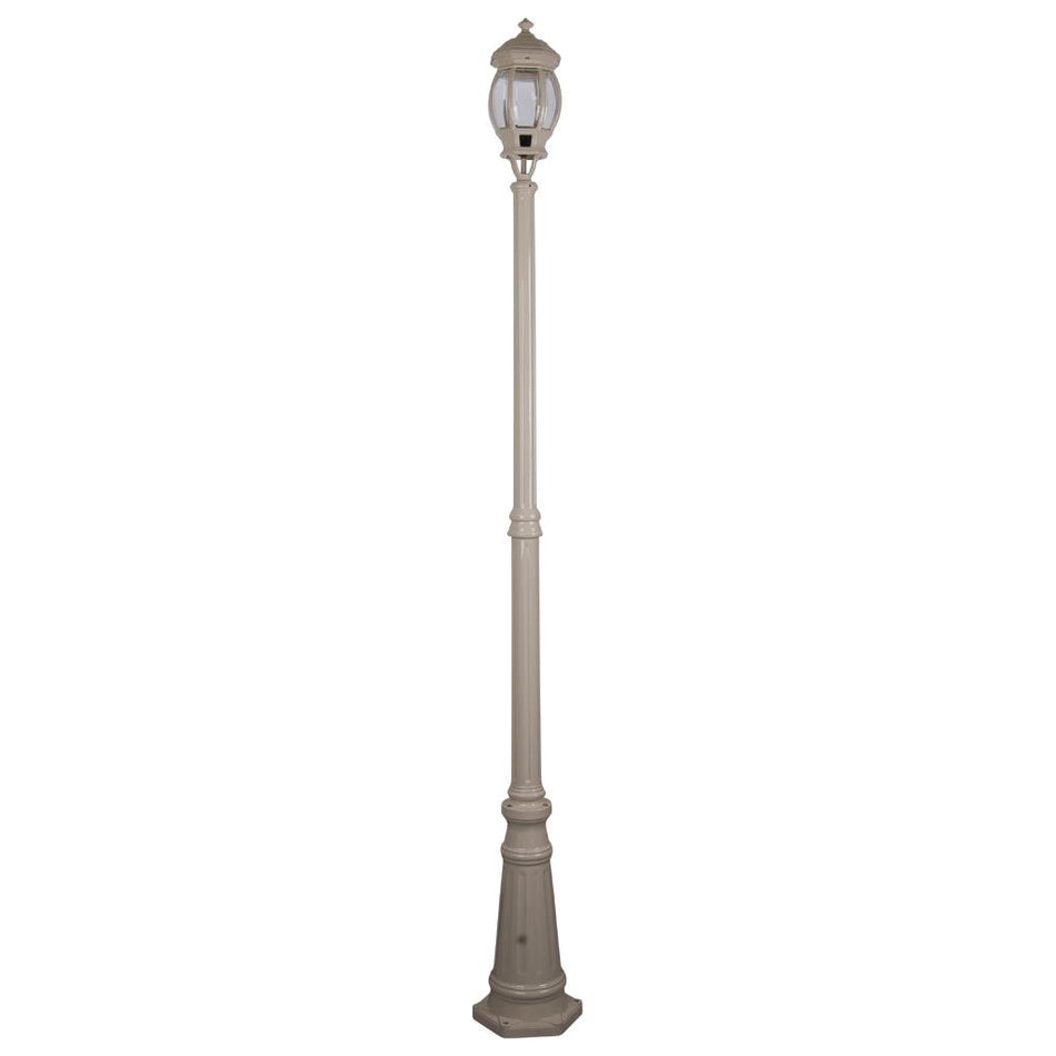 Vienna Single Head Tall Post Light Beige