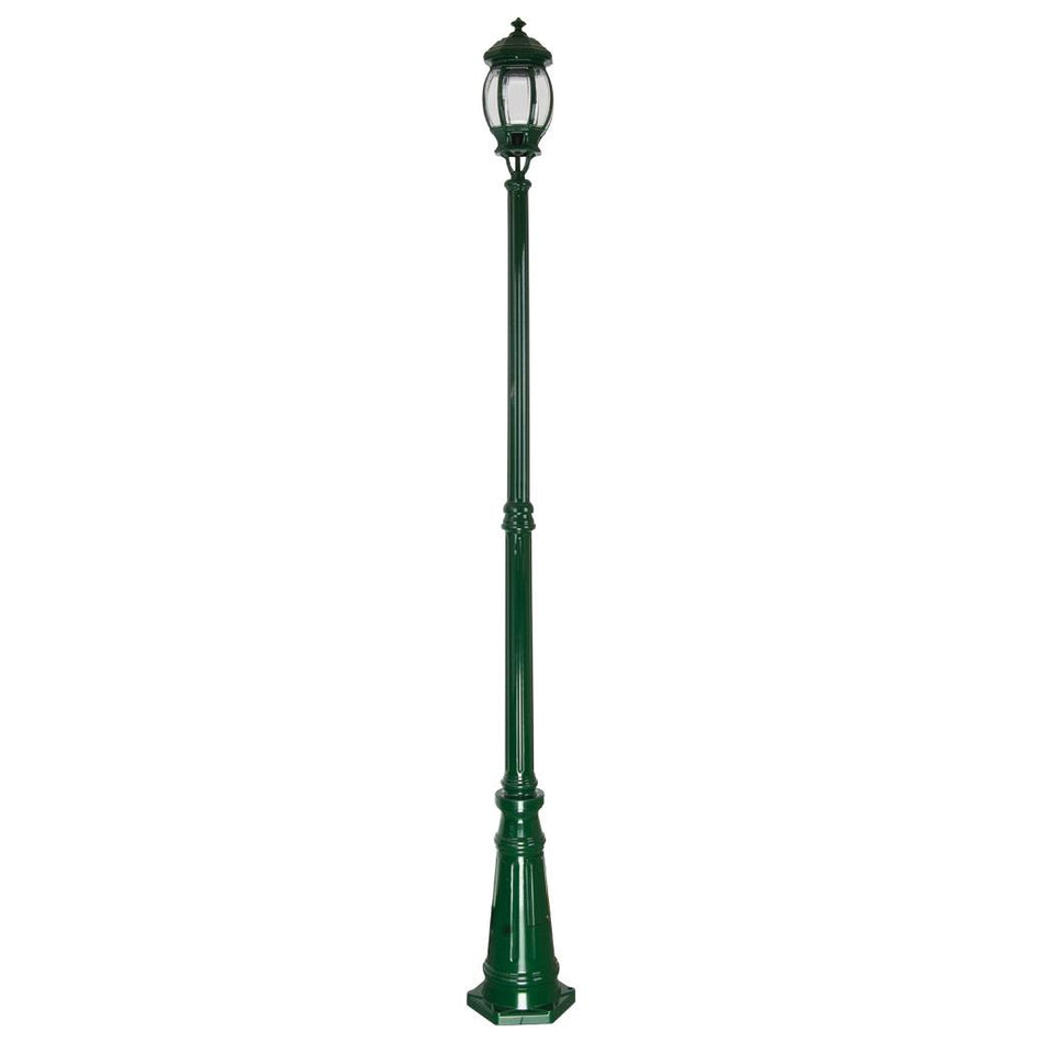 Vienna Single Head Tall Post Light Green