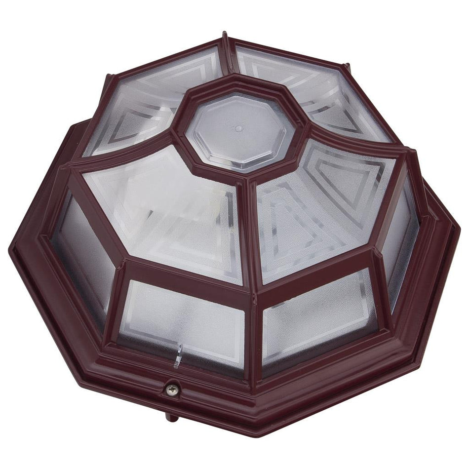 Vienna B22 240V Flush Mount Light Burgundy