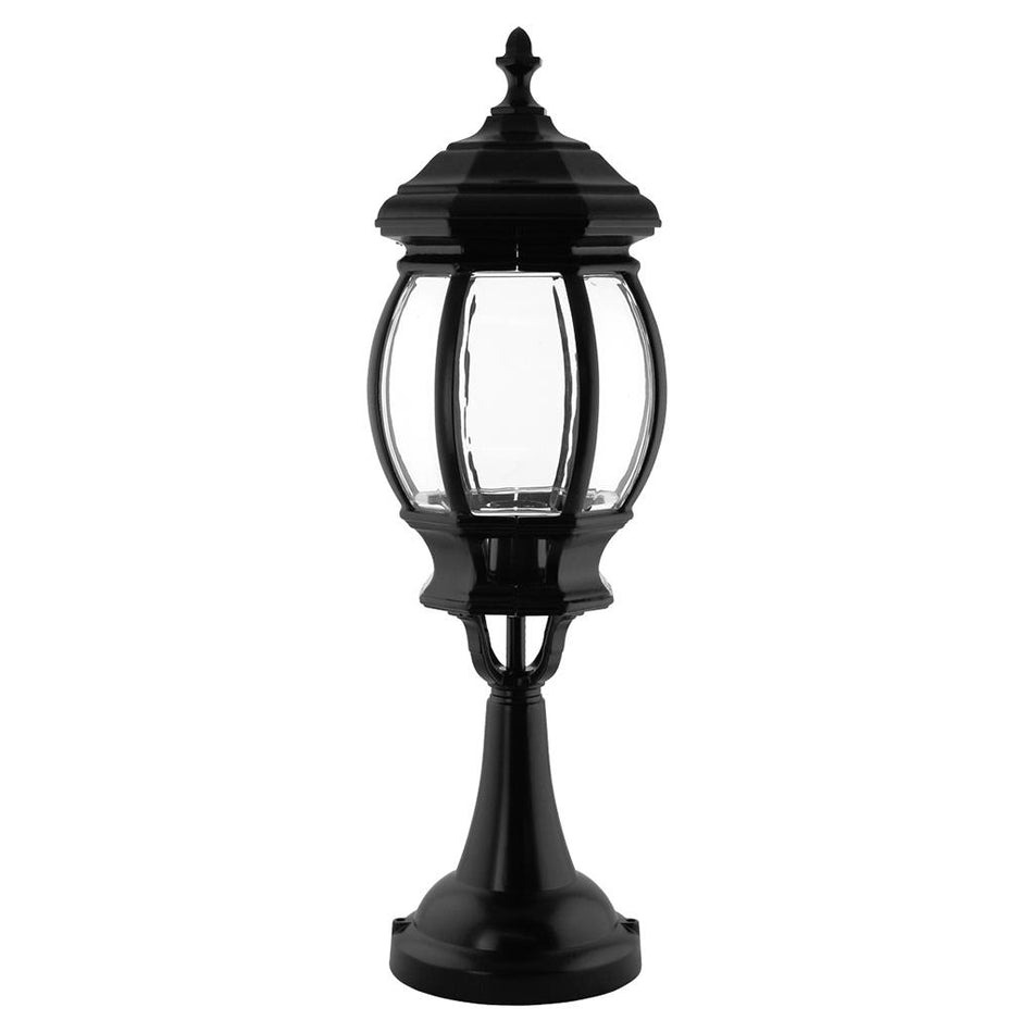 Vienna Pillar Mount Light Large Black