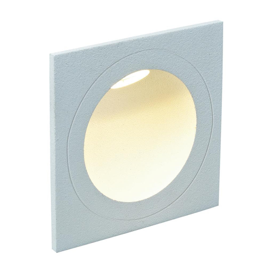 You Square 3 Watt 240V LED Recessed Step Light Aluminium / Warm White